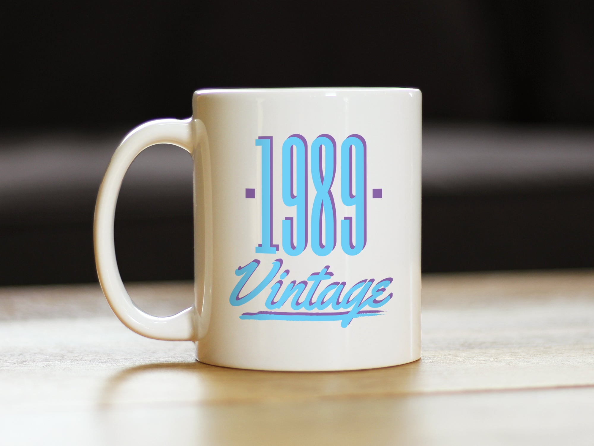 Vintage 1989 - Fun 37th Birthday Coffee Mug Gifts for Men & Women Turning 37 - Retro Coffee Cups