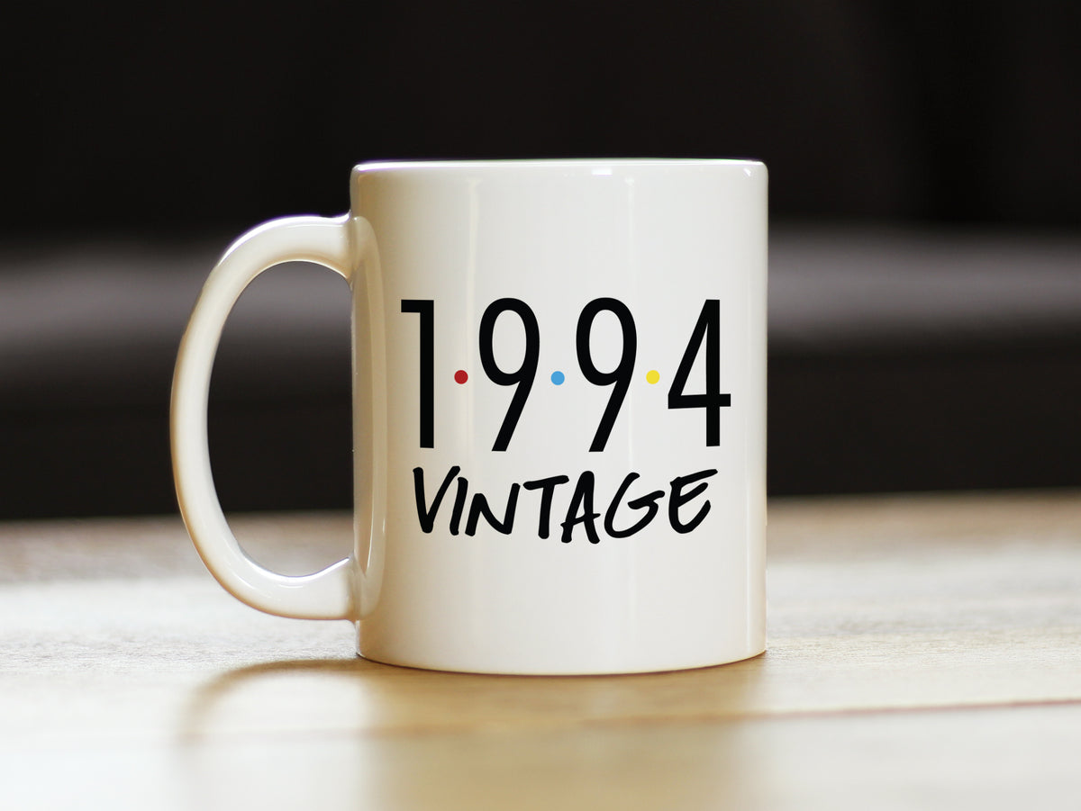 Vintage 1994 - Fun 30th Birthday Coffee Mug Gifts for Men &amp; Women Turning 30 - Retro Coffee Cups