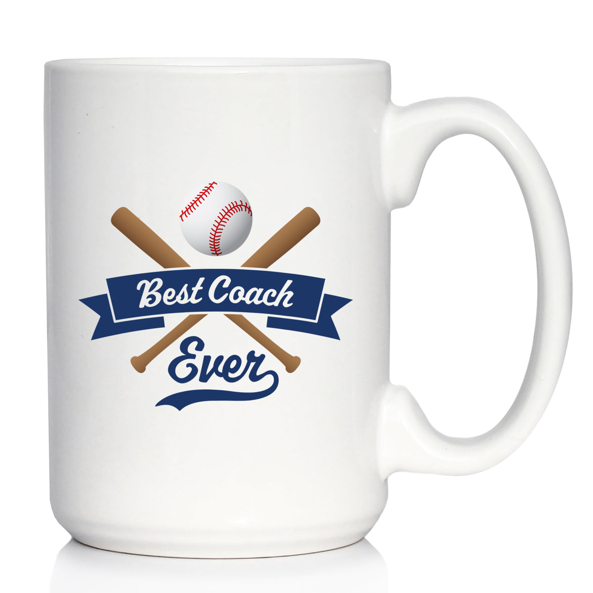 Baseball Gifts for Coaches Coffee Mug Best Coach Ever White Ceramic Coffee Cup