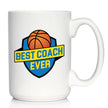 Basketball Coach Gifts for Coaches Coffee Mug Best Coach Ever White Ceramic Coffee Cup
