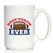 Coach Gifts for Football Coaches Coffee Mug Best Coach Ever White Ceramic Coffee Cup