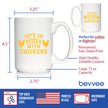 Life is Better with Chickens - Funny Coffee Mug - Chicken Themed Decor & Mama Hen Gifts for Women