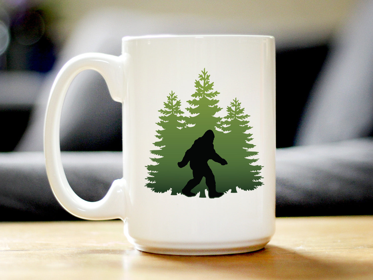 Bigfoot Coffee Mug - Funny Bigfoot Gifts for Sasquatch Enthusiasts 15 oz - Bevvee