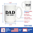 Dad Est 2026 - Coffee Mug - New Father Gift for First Time Parents - Bold White Ceramic Coffee Cup