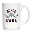 Bunco Babe Coffee Mug - Bunco Decor and Bunco Gifts for Women