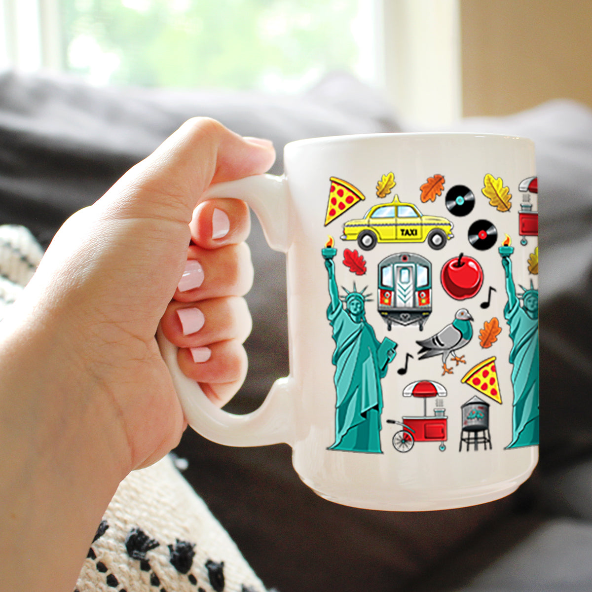 New York City Coffee Mug NYC Gifts and Souvenirs White Ceramic Coffee Cup