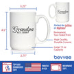 Grandpa Est 2026 - Coffee Mug - New Grandfather Gift for First Time Grandparents - Decorative White Ceramic Coffee Cup