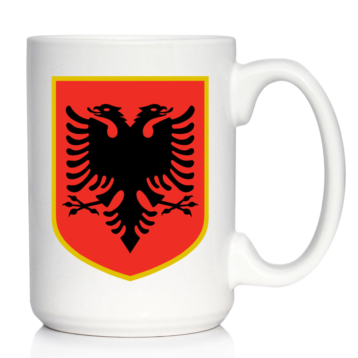 Albania Flag Coffee Mug - Country Pride Themed Drinking Decor and Gifts for Albanians