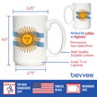 Argentina Flag Coffee Mug - Country Pride Themed Drinking Decor and Gifts for Argentinians
