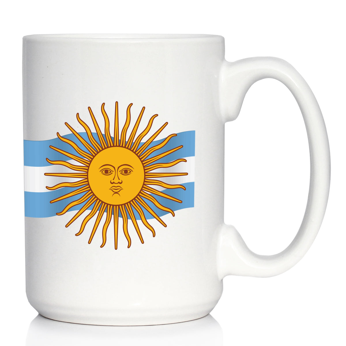 Argentina Flag Coffee Mug - Country Pride Themed Drinking Decor and Gifts for Argentinians