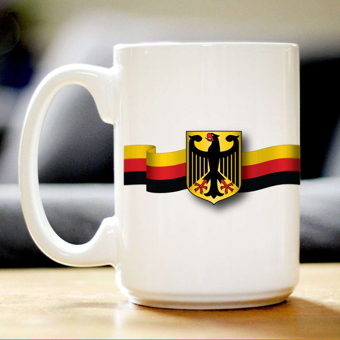 German Flag Coffee Mug - Country Pride Themed Drinking Decor and Gifts for Germans