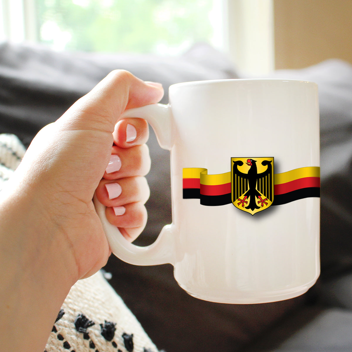 German Flag Coffee Mug - Country Pride Themed Drinking Decor and Gifts for Germans