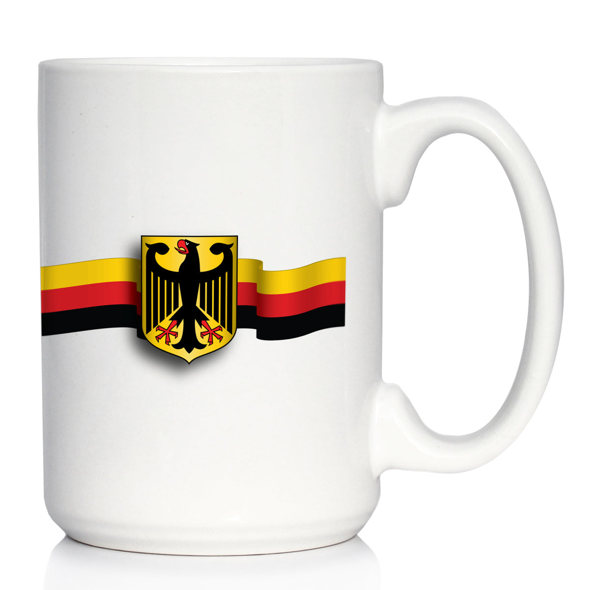 German Flag Coffee Mug - Country Pride Themed Drinking Decor and Gifts for Germans