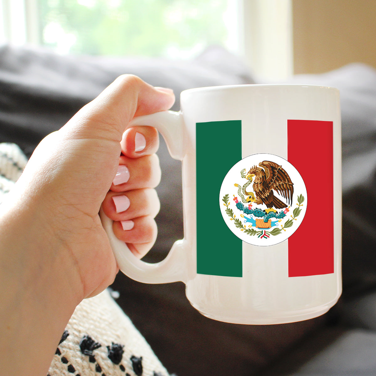 Mexico Flag Coffee Mug - Country Pride Themed Drinking Decor and Gifts for Mexicans