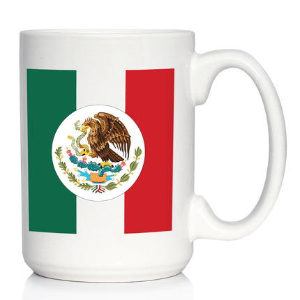 Mexico Flag Coffee Mug - Country Pride Themed Drinking Decor and Gifts for Mexicans