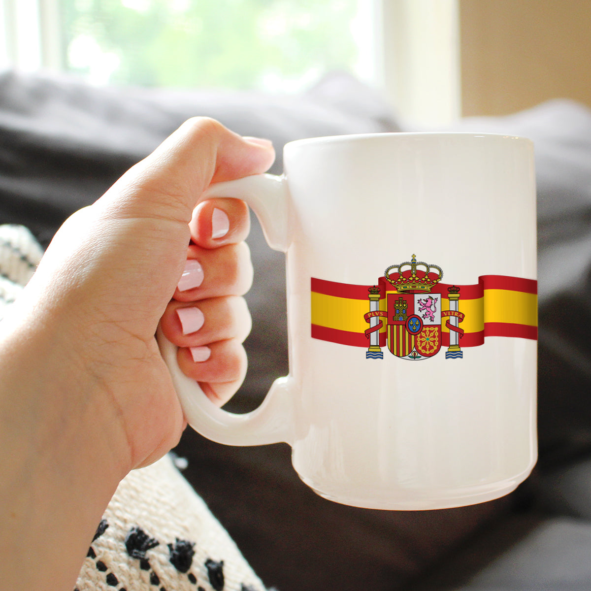 Spain Flag Coffee Mug - Country Pride Themed Drinking Decor and Gifts for Spaniards