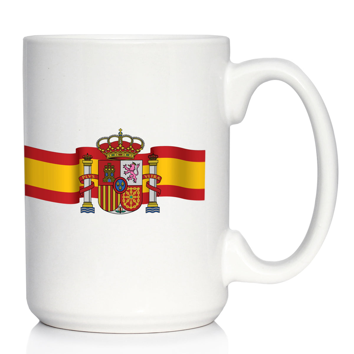 Spain Flag Coffee Mug - Country Pride Themed Drinking Decor and Gifts for Spaniards