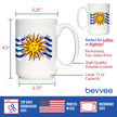 Uruguay Flag Coffee Mug - Country Pride Themed Drinking Decor and Gifts for Uruguayans