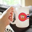 Thailand Flag Coffee Mug Thai Tea Gifts or Coffee Cup Souvenir White Ceramic Coffee Cup