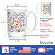 Spring Floral Coffee Mug Flower Gifts for Women White Ceramic Coffee Cup