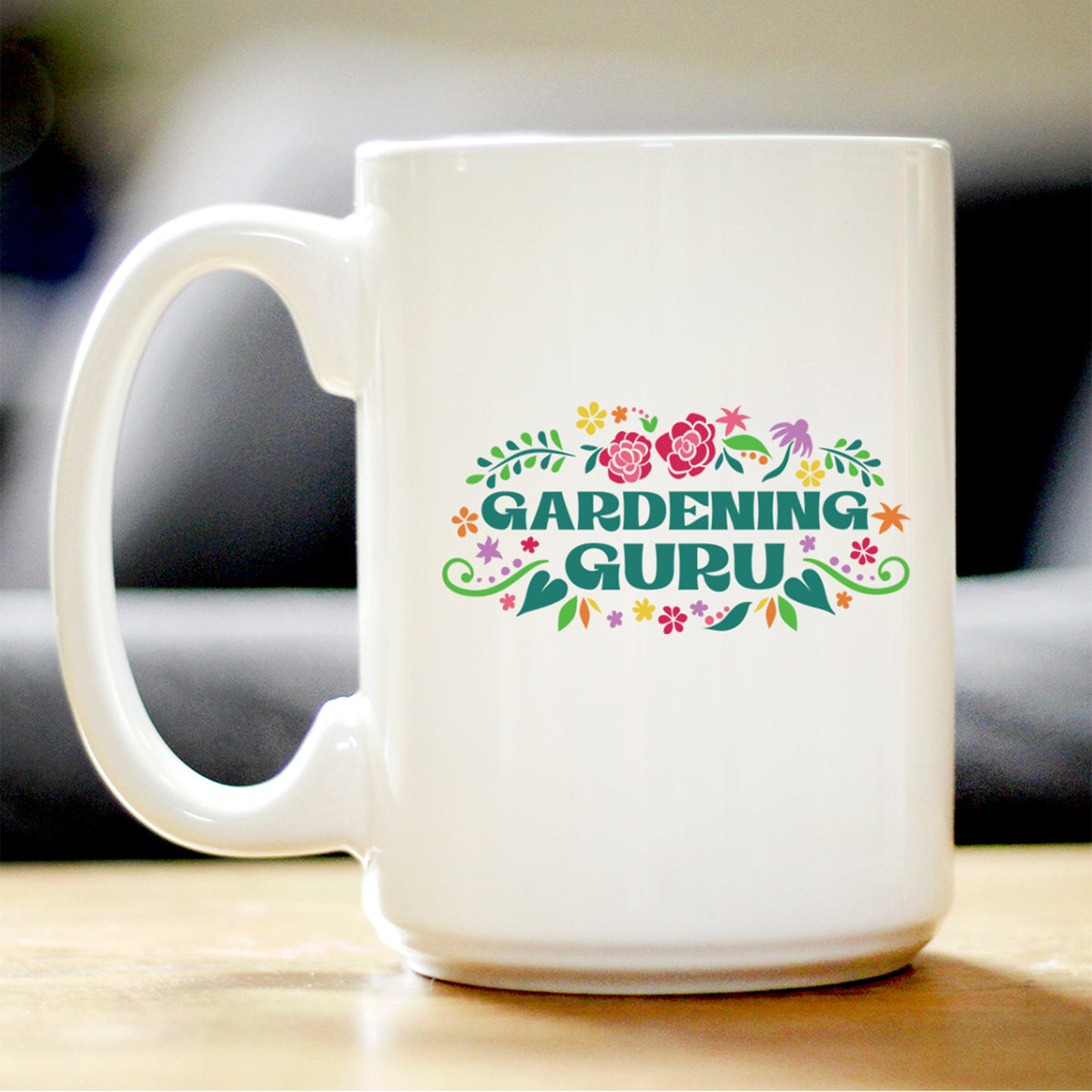 Gardening Guru Coffee Mug Gardening Gifts for Gardeners White Ceramic Coffee Cup