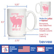 Gettin' Piggy With It - Cute Funny Pig Coffee Mug - Pig Gifts and Decor for Lovers of Piggies