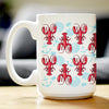 Lobster 2 Coffee Mug Lobster Gifts, Maine Souvenirs and Decor  White Ceramic Coffee Cup