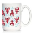 Lobster 2 Coffee Mug Lobster Gifts, Maine Souvenirs and Decor  White Ceramic Coffee Cup