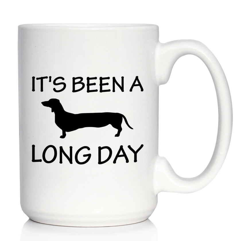 It's Been a Long Day – Cute Dachshund Engraved Glasses, Tumblers & Full Color Mugs - Funny Dachshund Themed Décor and Gifts