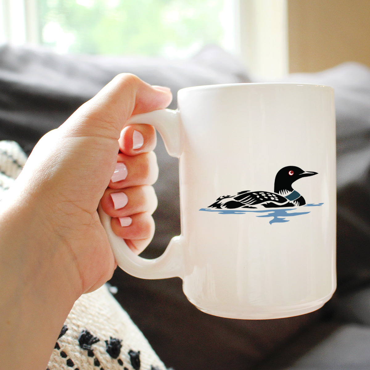 Loon Coffee Mug - Fun Bird Gifts and Lake Decor for Wildlife Lovers