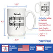 Music Is My Forte Coffee Mug - Funny Musician Gifts and Musical Accessories