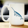Narwhal Coffee Mug Cute Narwhal Gifts White Ceramic Coffee Cup