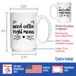 Need Coffee Right Meow - Funny Cat Themed Coffee Mug Gifts & Decor