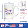 Queen of the Court Coffee Mug - Pickleball Gifts for Women - Pickleball Themed Decor