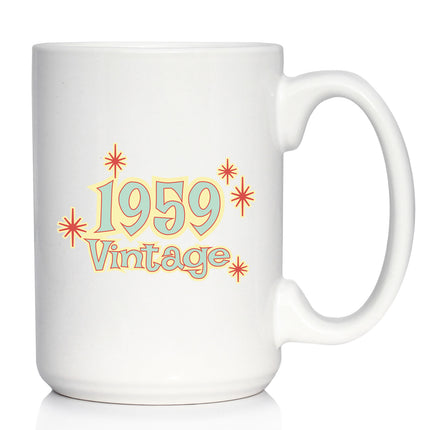 Vintage 1959 - Fun 67th Birthday Coffee Mug Gifts for Men & Women Turning 67 - Retro Coffee Cups