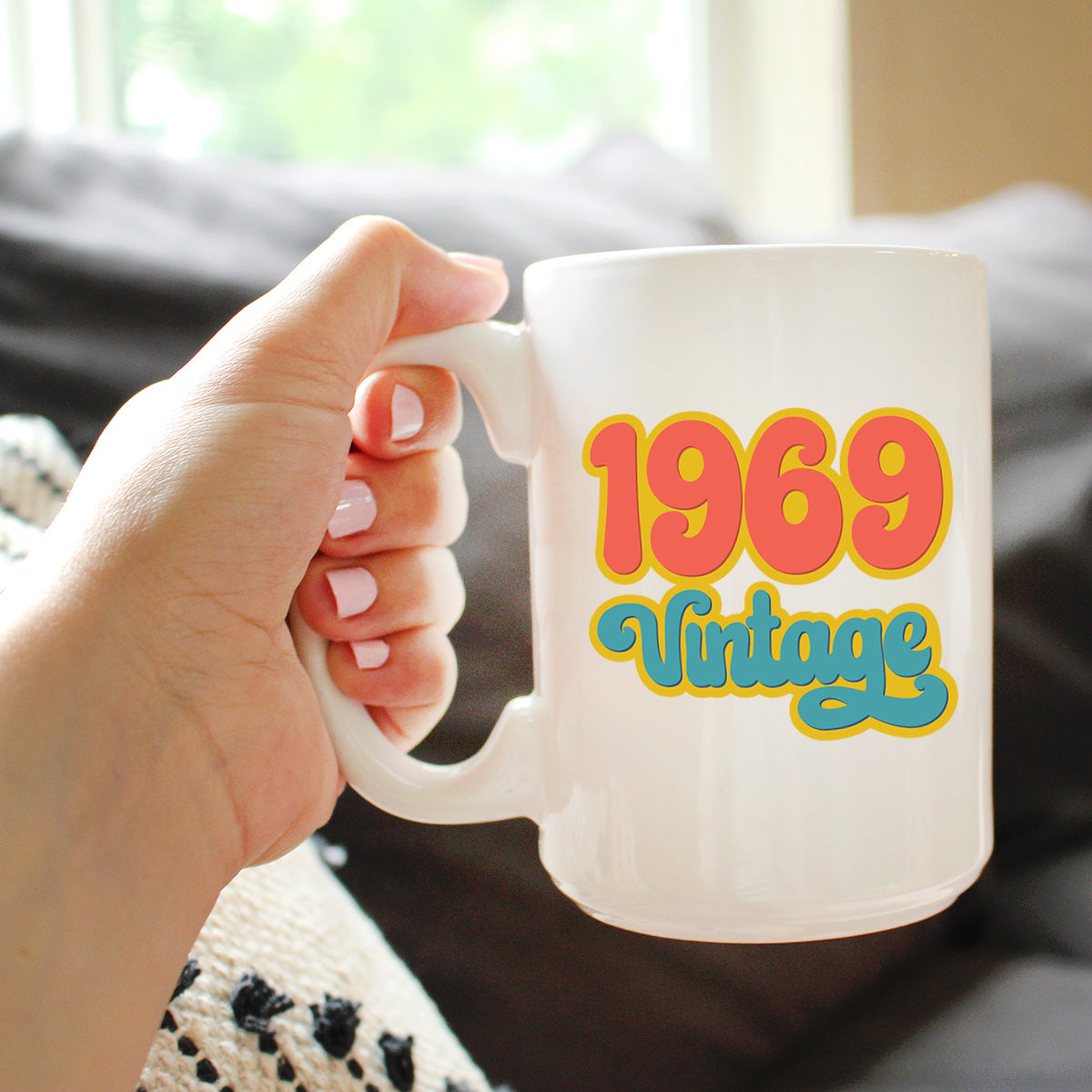 Vintage 1969 - Fun 55th Birthday Coffee Mug Gifts for Men &amp; Women Turning 55 - Retro Coffee Cups