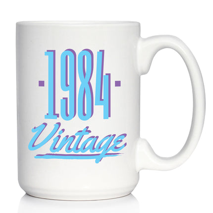 Vintage 1984 - Fun 42nd Birthday Coffee Mug Gifts for Men & Women Turning 42 - Retro Coffee Cups