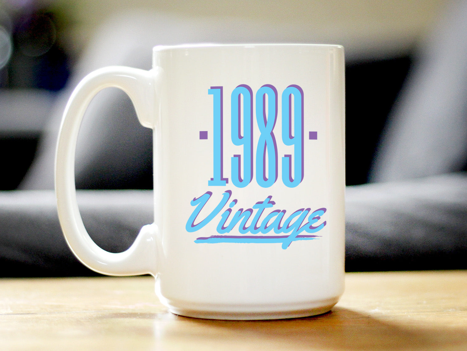 Vintage 1989 - Fun 37th Birthday Coffee Mug Gifts for Men & Women Turning 37 - Retro Coffee Cups