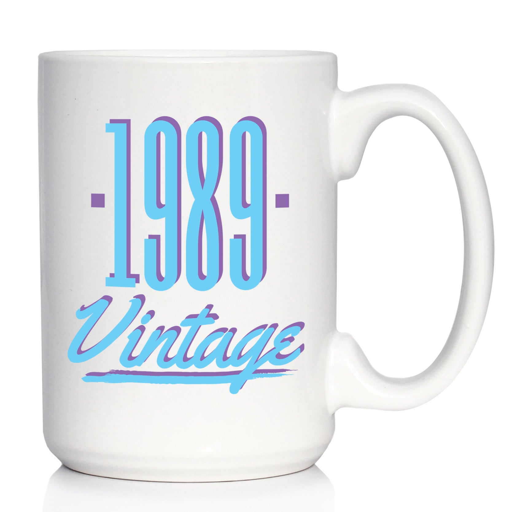Vintage 1989 - Fun 37th Birthday Coffee Mug Gifts for Men & Women Turning 37 - Retro Coffee Cups