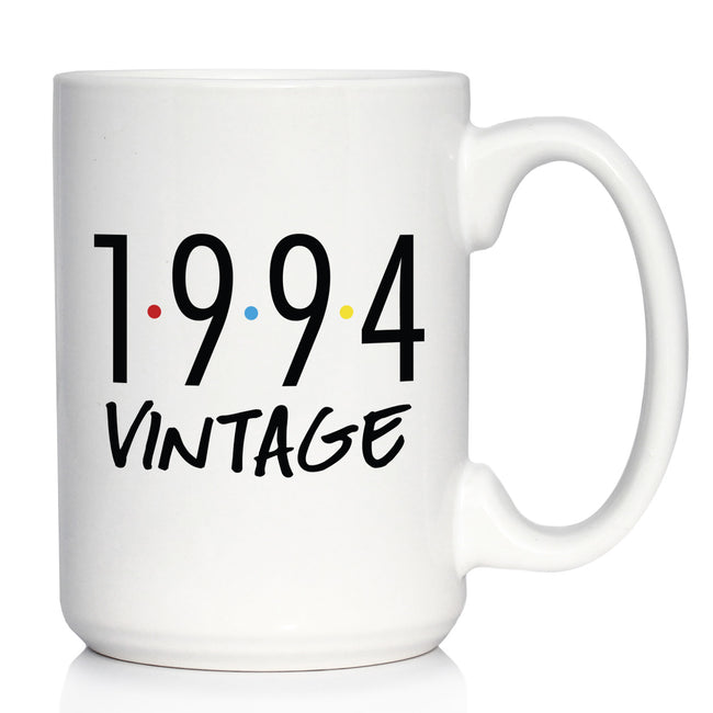 Vintage 1994 - Fun 32nd Birthday Coffee Mug Gifts for Men & Women Turning 32 - Retro Coffee Cups