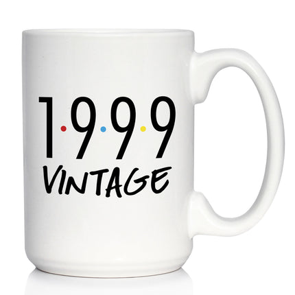 Vintage 1999 - Fun 27th Birthday Coffee Mug Gifts for Men & Women Turning 27 - Retro Coffee Cups