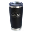 Lake Life - Insulated Coffee Tumbler Cup with Sliding Lid - Stainless Steel Insulated Mug - Cute Outdoor Camping Mug and Lake House Decor