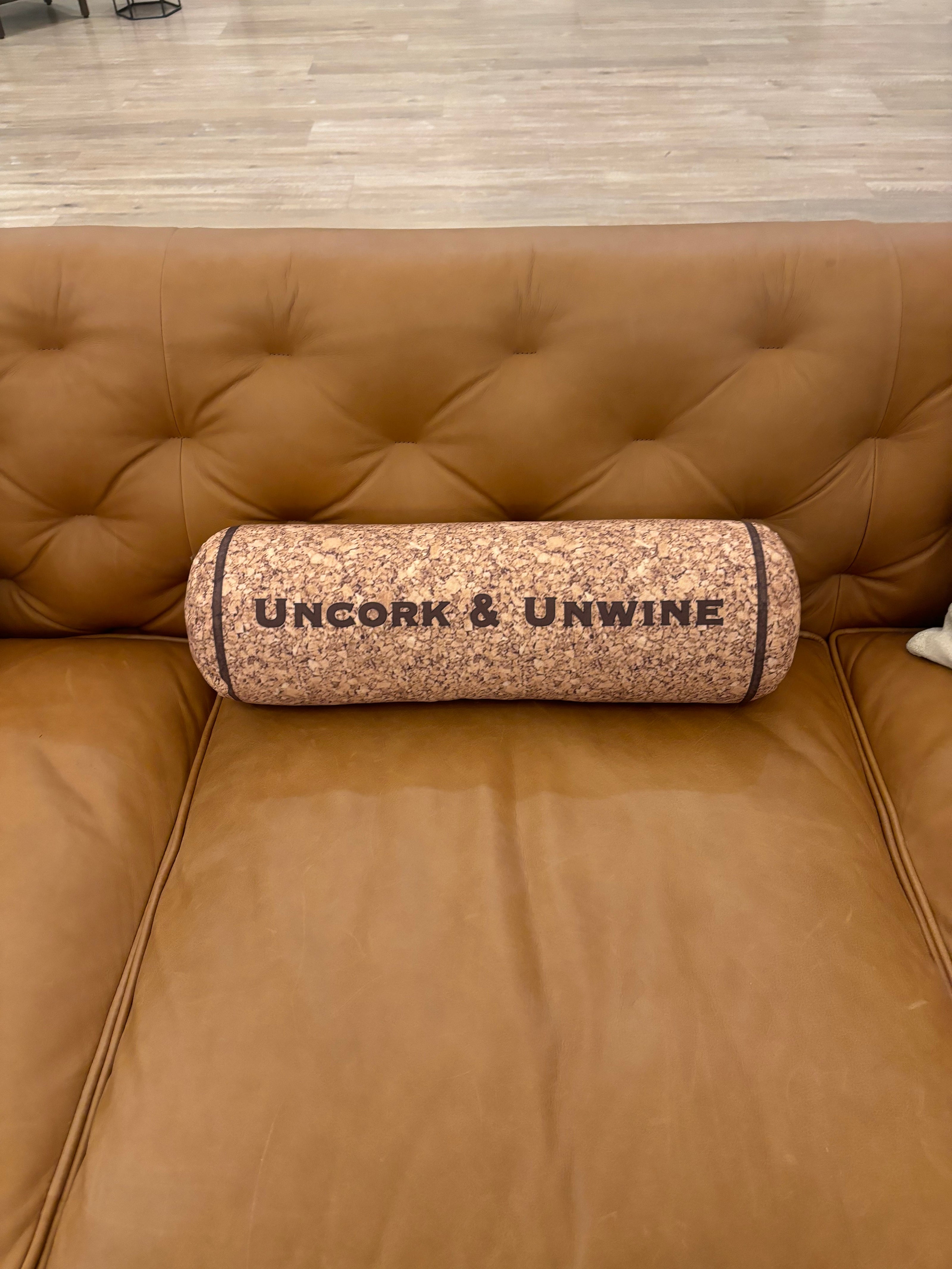 Uncork & Unwine Wine Cork Pillow