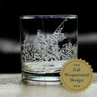 America 250 Washington Crossing the Delaware Engraved Rocks Glass America250 Official for 250th Anniversary of the USA Weighted Whiskey Glasses - 10.25 oz