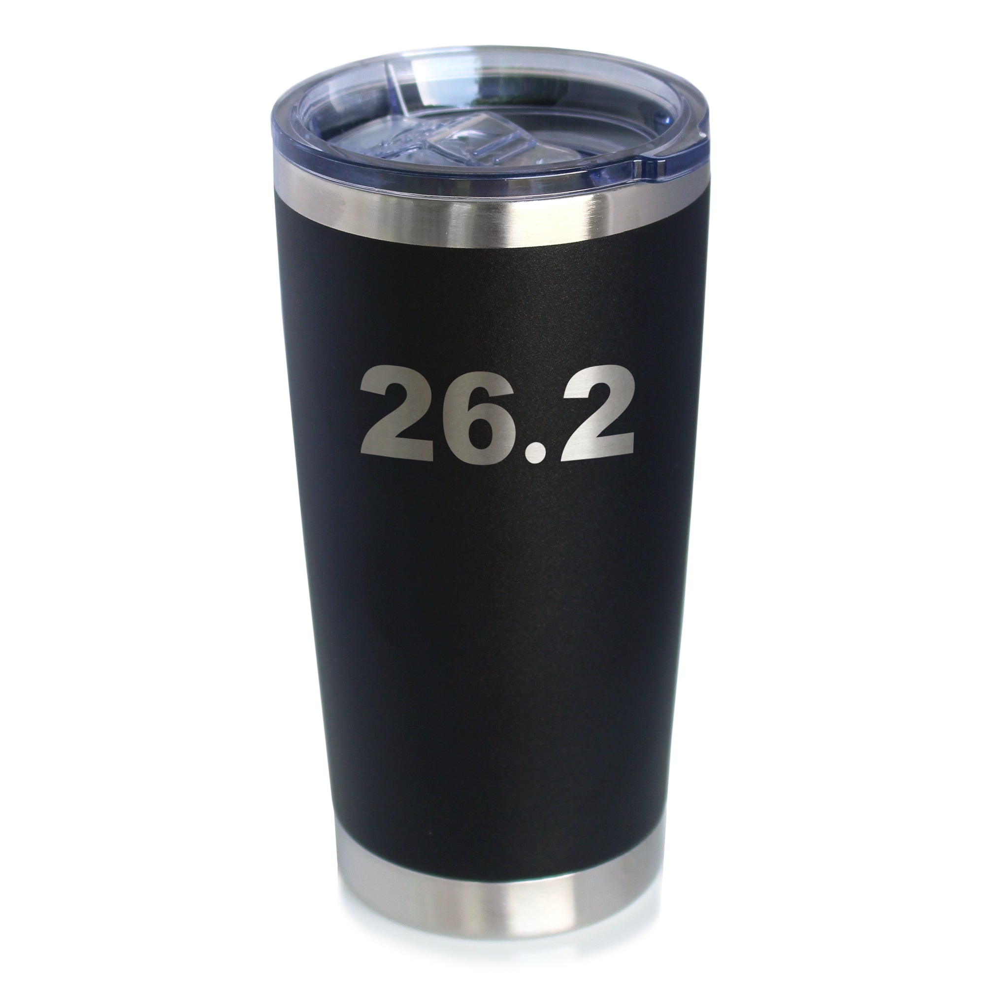 26.2 Marathon - Insulated Coffee Tumbler Cup with Sliding Lid - Stainless Steel Insulated Mug - Gifts for Marathon Runners Men & Women