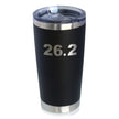 26.2 Marathon - Insulated Coffee Tumbler Cup with Sliding Lid - Stainless Steel Insulated Mug - Gifts for Marathon Runners Men & Women