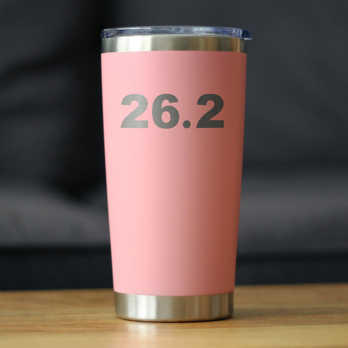 26.2 Marathon - Insulated Coffee Tumbler Cup with Sliding Lid - Stainless Steel Insulated Mug - Gifts for Marathon Runners Men &amp; Women