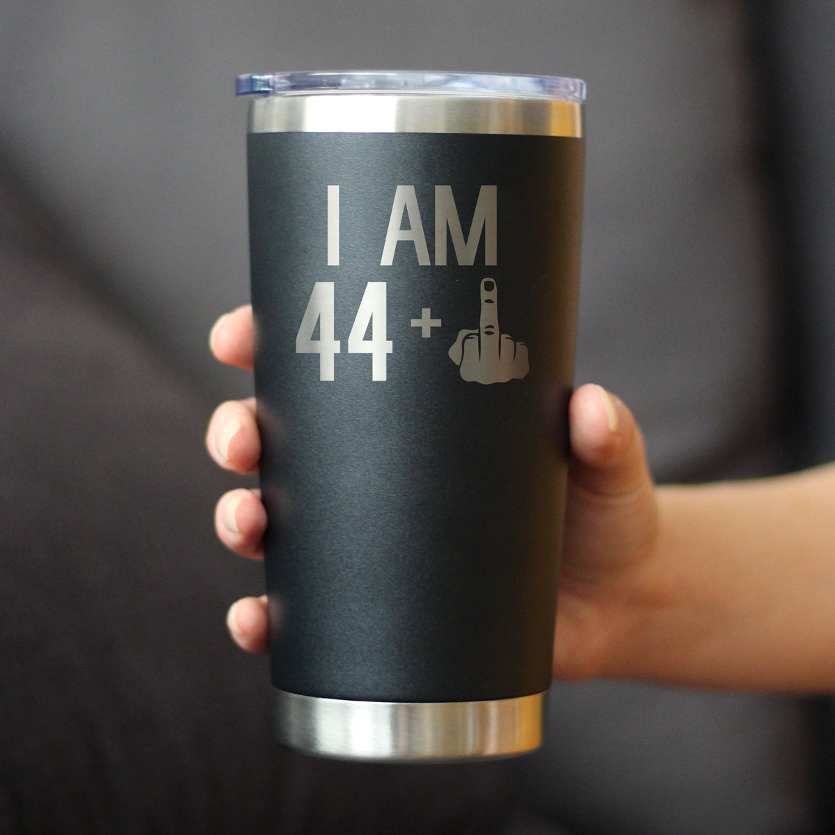 44 + 1 Middle Finger - 20 oz Coffee Tumbler