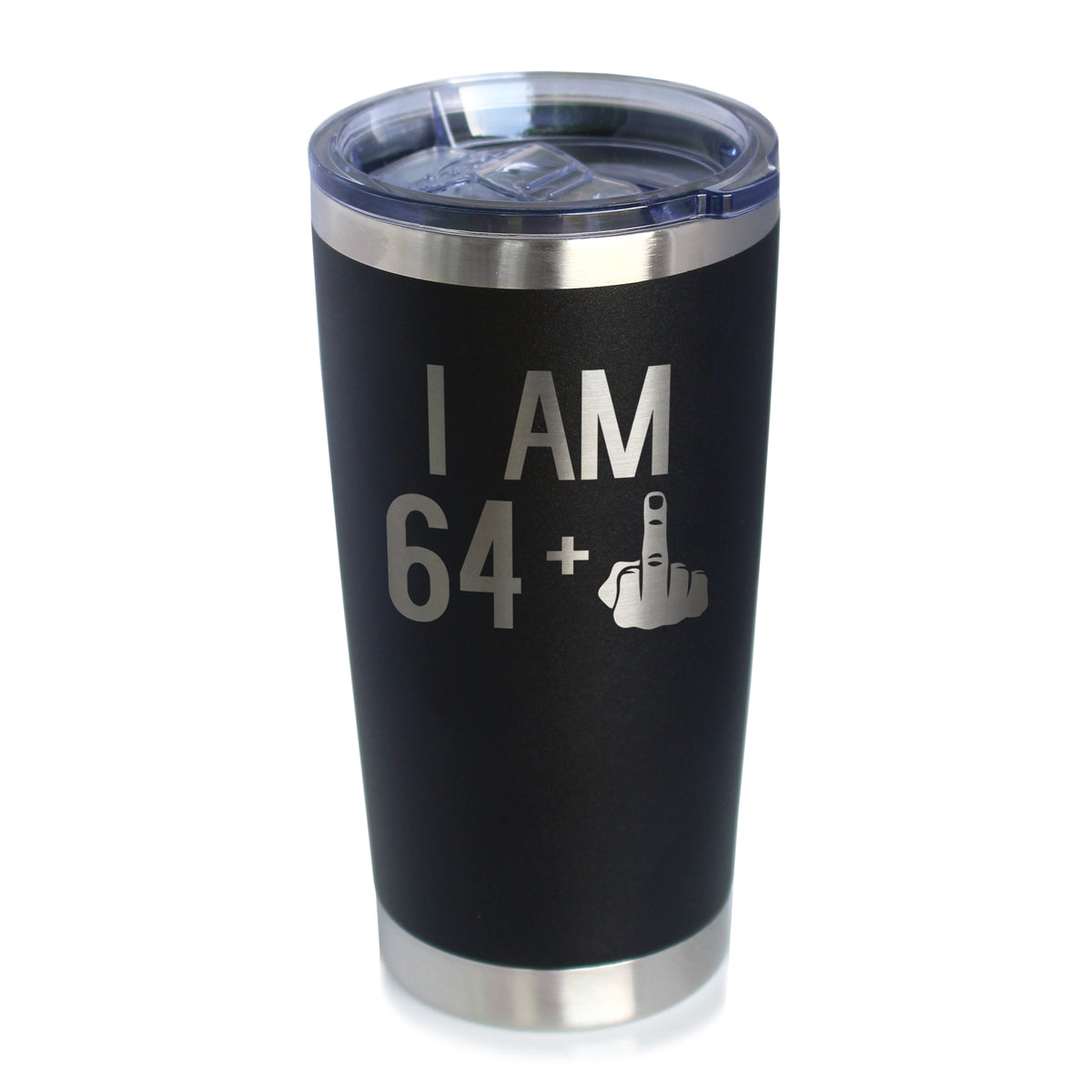 64 + 1 Middle Finger - 20 oz Coffee Tumbler