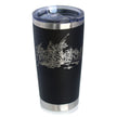America 250 Washington Crossing the Delaware Insulated Coffee Tumbler with Sliding Lid America250 Official for 250th Anniversary of the USA 20oz Stainless Steel Tumbler